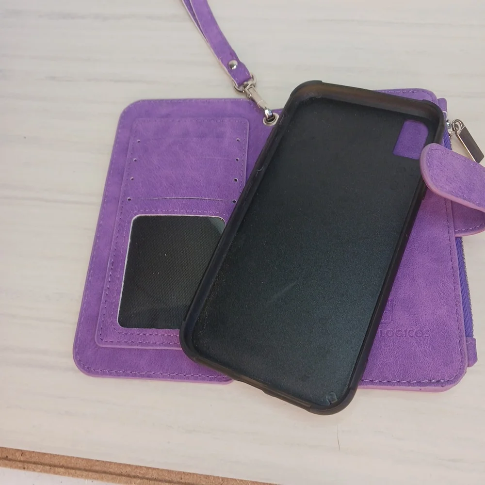 Modos Logicos Detachable Phone Wallet Magnet Violet Purple